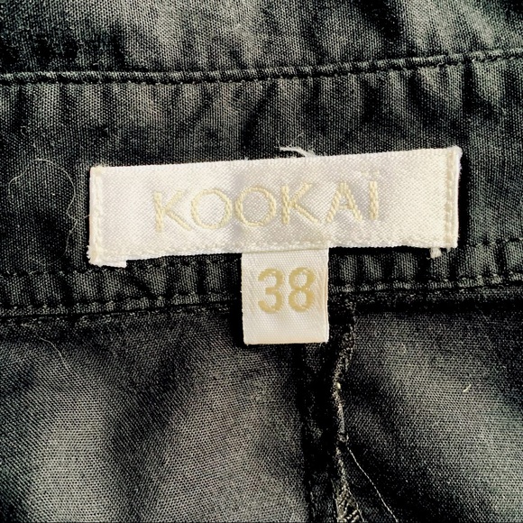 🇫🇷 KOOKAÏ vintage hooked black cotton shirt size FR38 - Picture 3 of 9
